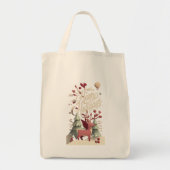 Merry Christmas Reindeer Canvas Tote Bag  (Devant)
