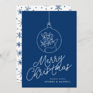 MERRY CHRISTMAS Reindeer Snowflakes