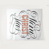 Merry CHRISTmas Religious Marquee Sign Calligraphy Wandkleed (Voorkant (horizontaal))