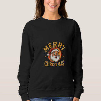 Merry Christmas Retro Santa Sweatshirt