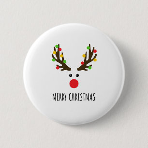 MERRY CHRISTMAS RONDE BUTTON 5,7 CM