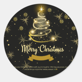MERRY CHRISTMAS RONDE STICKER