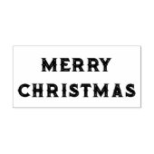 MERRY CHRISTMAS Rubber Stempel (Afrduk)