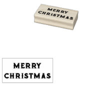 MERRY CHRISTMAS Rubber Stempel (Gestempeld)