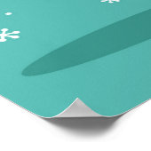 Merry Christmas: Santa Claus Holding Sack of Gifts Poster (Hoek)