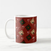Merry Christmas Santa & Gift Box Pattern Mug (Gauche)