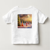 Merry Christmas Santa Graphic T-shirt – Verspreid  (Achterkant)