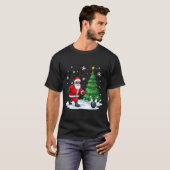 Merry Christmas Santa Playing Bowling Srt Lovers  T-shirt (Voorkant volledig)