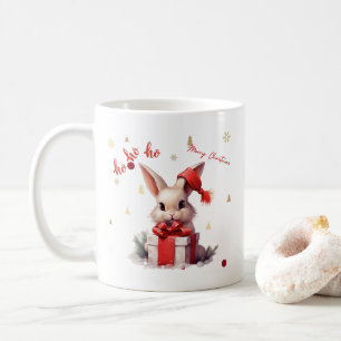 Merry Christmas Schattige Bunny Koffiemok