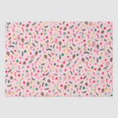 Merry Christmas Schattige Doodle Whimsical Pattern Tissuepapier (Voorkant)