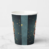 Merry Christmas Schattige Mouse Papieren Bekers (Links)