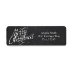 MERRY CHRISTMAS Script Chalkboard Étiquettes de ad<br><div class="desc">MERRY CHRISTMAS Script Chalkboard Étiquettes de adresse</div>