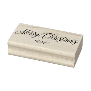 Merry Christmas Script Kalligrafie tekst Scrapbook Rubberstempel