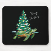 Merry Christmas Sea Turtle Xmas Tree Lights Pjs Me Muismat (Voorkant)