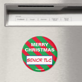 MERRY CHRISTMAS Senior TLC Magnet (In Situ (Lave-vaisselle))