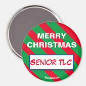 MERRY CHRISTMAS Senior TLC Magnet (Recto/Verso)