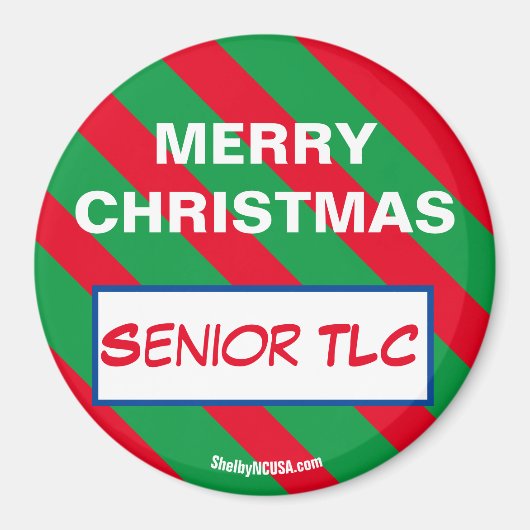 MERRY CHRISTMAS Senior TLC Magnet (Devant)
