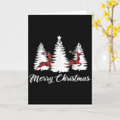 Merry Christmas Shirt For Women Buffalo Plaid Rein Kaart (Gele Bloem)