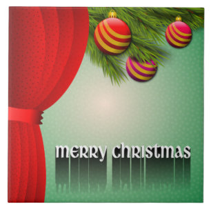 "MERRY CHRISTMAS" SIGN TEGELTJE