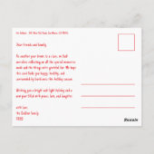 MERRY CHRISTMAS Simple Dove CUSTOM 3 FOTO Vakantie Briefkaart (Achterkant)