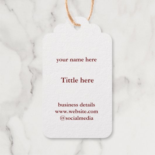 MERRY CHRISTMAS SIMPLE LABEL (Achterkant)