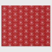 Merry Christmas Simple Snowflake Cadeaupapier (Vlak)