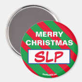MERRY CHRISTMAS SLP Réfrigérateur Magnet (Recto/Verso)