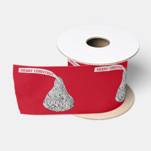 Merry Christmas Snoep kus op rood Lint
