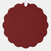 Merry Christmas Snowflake Label Ornament Kaart (Achterkant)