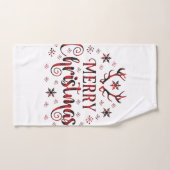 Merry Christmas Snowflakes (Serviette à main)