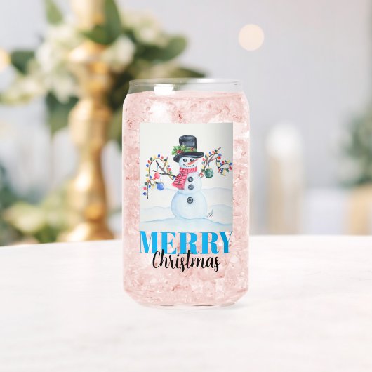 Merry Christmas Snowman Drinkware Set (Insitu (Mariage))