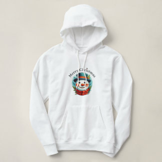 Merry Christmas Snowman Hoodie –  Winter Holiday
