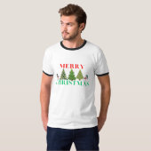 Merry Christmas Snowman & Tree T-shirt (Devant entier)
