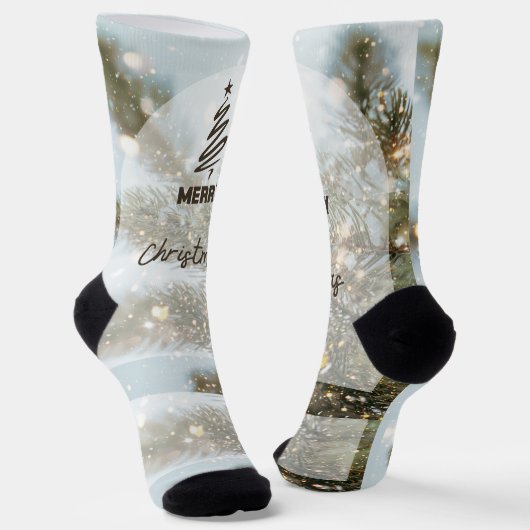 Merry Christmas Sokken (Gebogen)