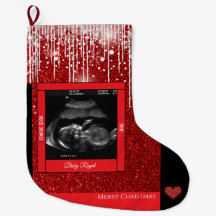 Merry Christmas Sonogram Baby komt eraan