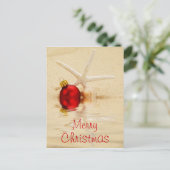 Merry Christmas Starfish Briefkaart (Staand voorkant)