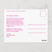 MERRY CHRISTMAS Stars Holiday CUSTOM Arch PHOTO Briefkaart (Achterkant)