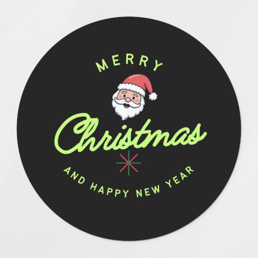 Merry Christmas' sticker and label  (Design 2)