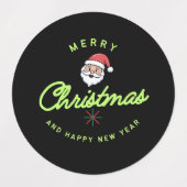 Merry Christmas' sticker and label  (Design 1)