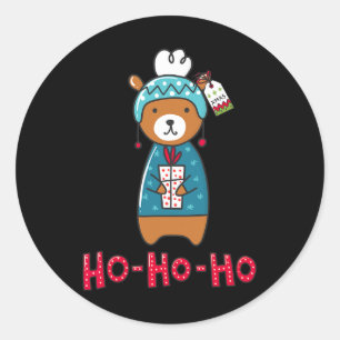 Merry Christmas T - Happy Family Xmas T-shirt Gif Ronde Sticker