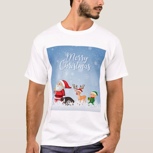 Merry Christmas T-shirt (Voorkant)