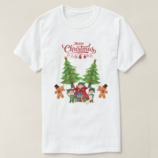 Merry Christmas T-Shirt (Design devant)