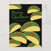 MERRY CHRISTMAS Taco Avalanche Delicious Custom Briefkaart (Voorkant)