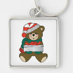 "MERRY CHRISTMAS" TEDDY BEAR SLEUTELHANGER