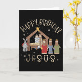 Merry Christmas Tee Uni-christian Family Group Chi Kaart (Gele Bloem)