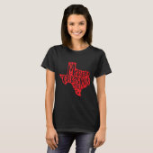 Merry Christmas Texas T-shirt (Voorkant volledig)