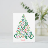 MERRY CHRISTMAS TREE 2013 Carte postale (Debout devant)
