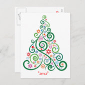 MERRY CHRISTMAS TREE 2013 Carte postale (Devant / Derrière)