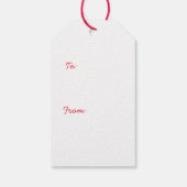 MERRY CHRISTMAS TREE CUSTOM NAME GIFT LABELS CADEAULABEL (Achterkant)