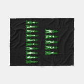 Merry Christmas Tree Font Girls And Boys Fleece Deken (Voorkant (Horizontaal))